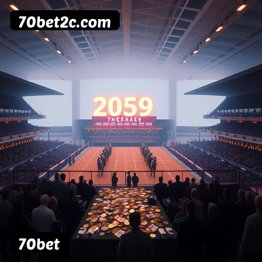 Apostas esportivas na 70bet — ilustração editorial